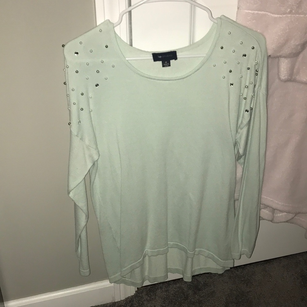 Teal sweater